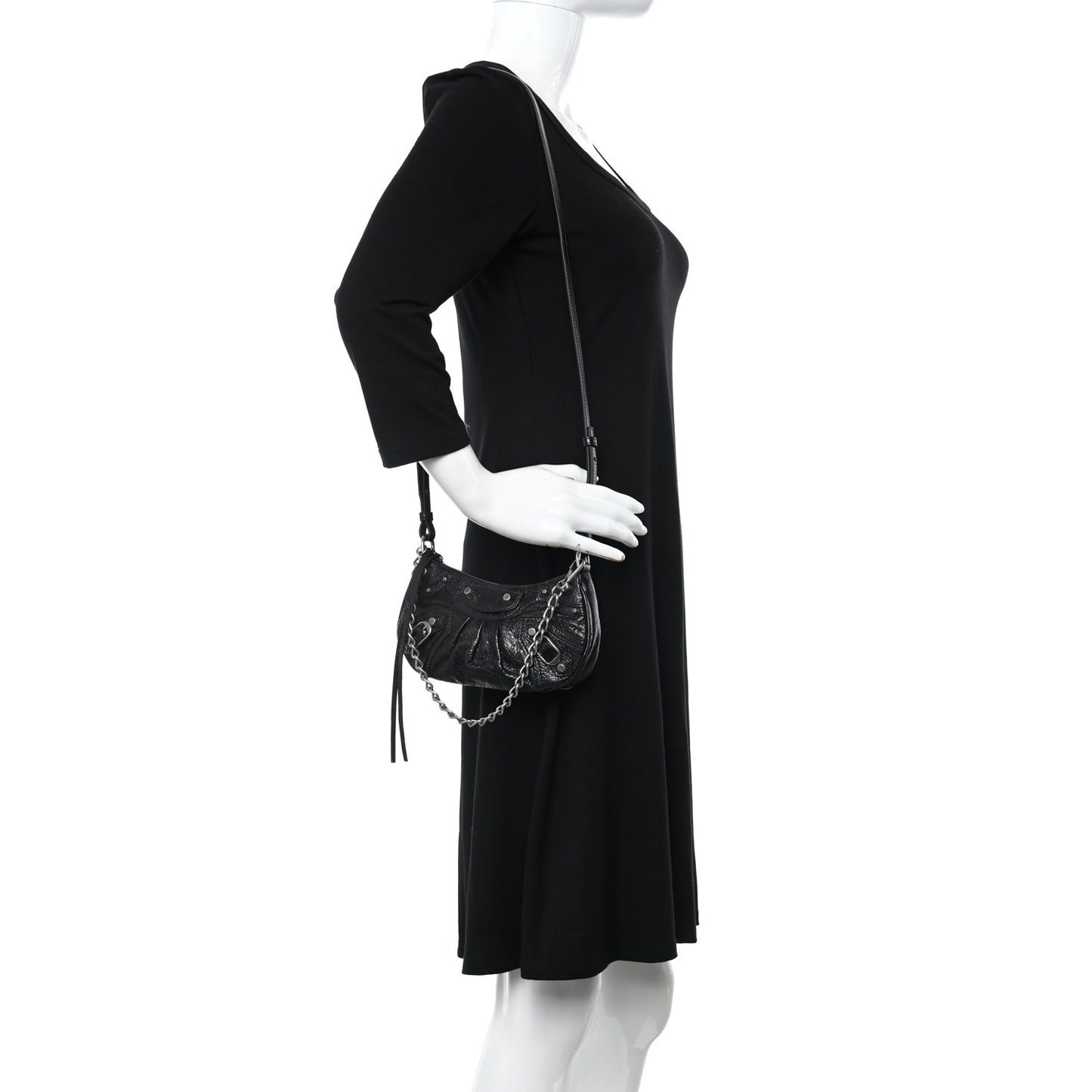 Agneau Arena Le Cagole Mini Purse With Chain Black