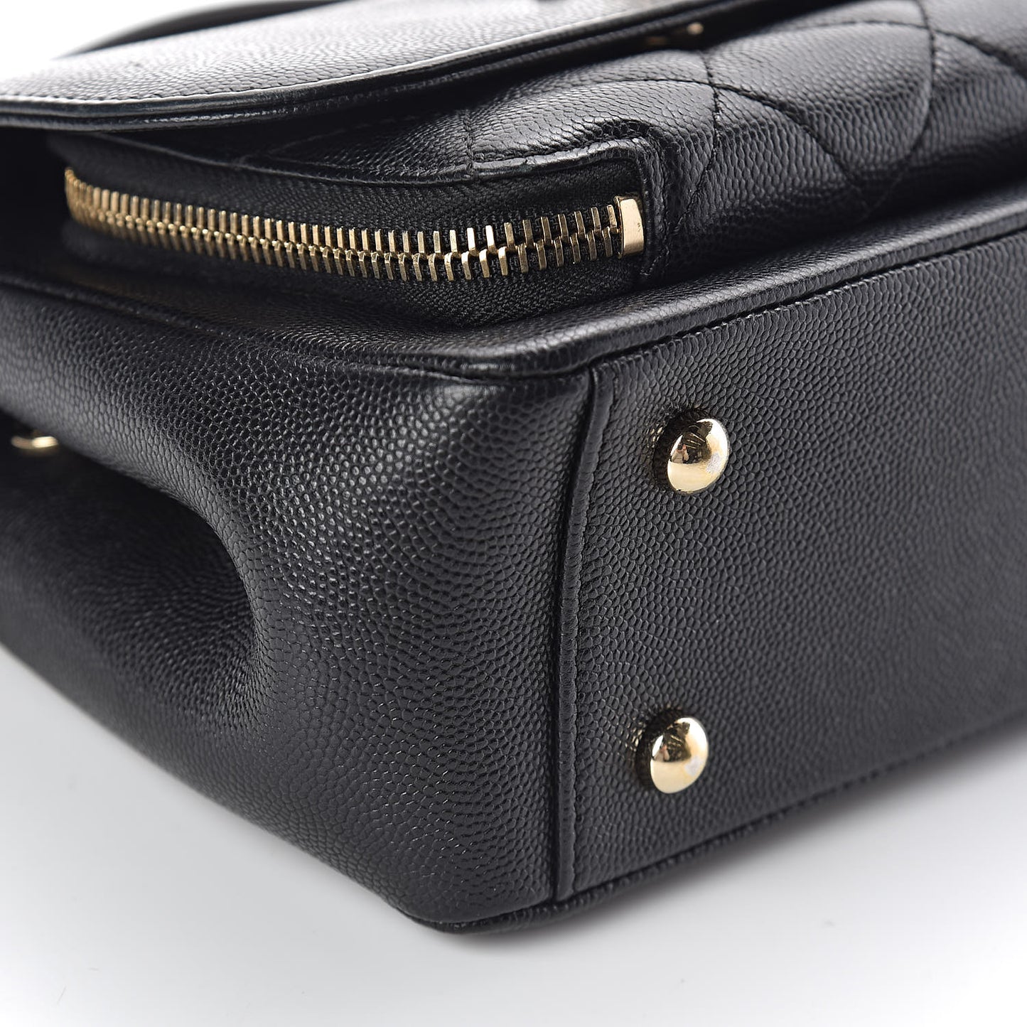 Caviar Quilted Small Business Affinity Flap Black