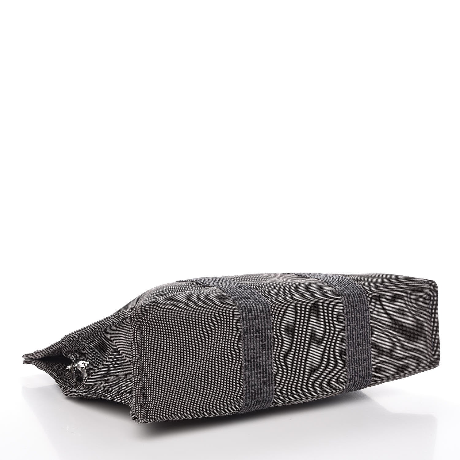 Hermes Canvas Herline MM Tote Grey 4 of 7