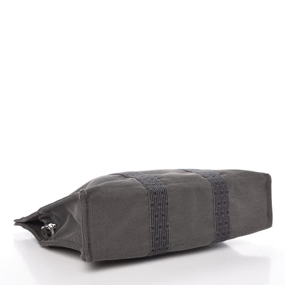Hermes Canvas Herline MM Tote Grey 4 of 7