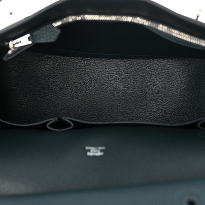 Hermes Taurillon Clemence Jypsiere 28 Vert Cypress 5 of 10
