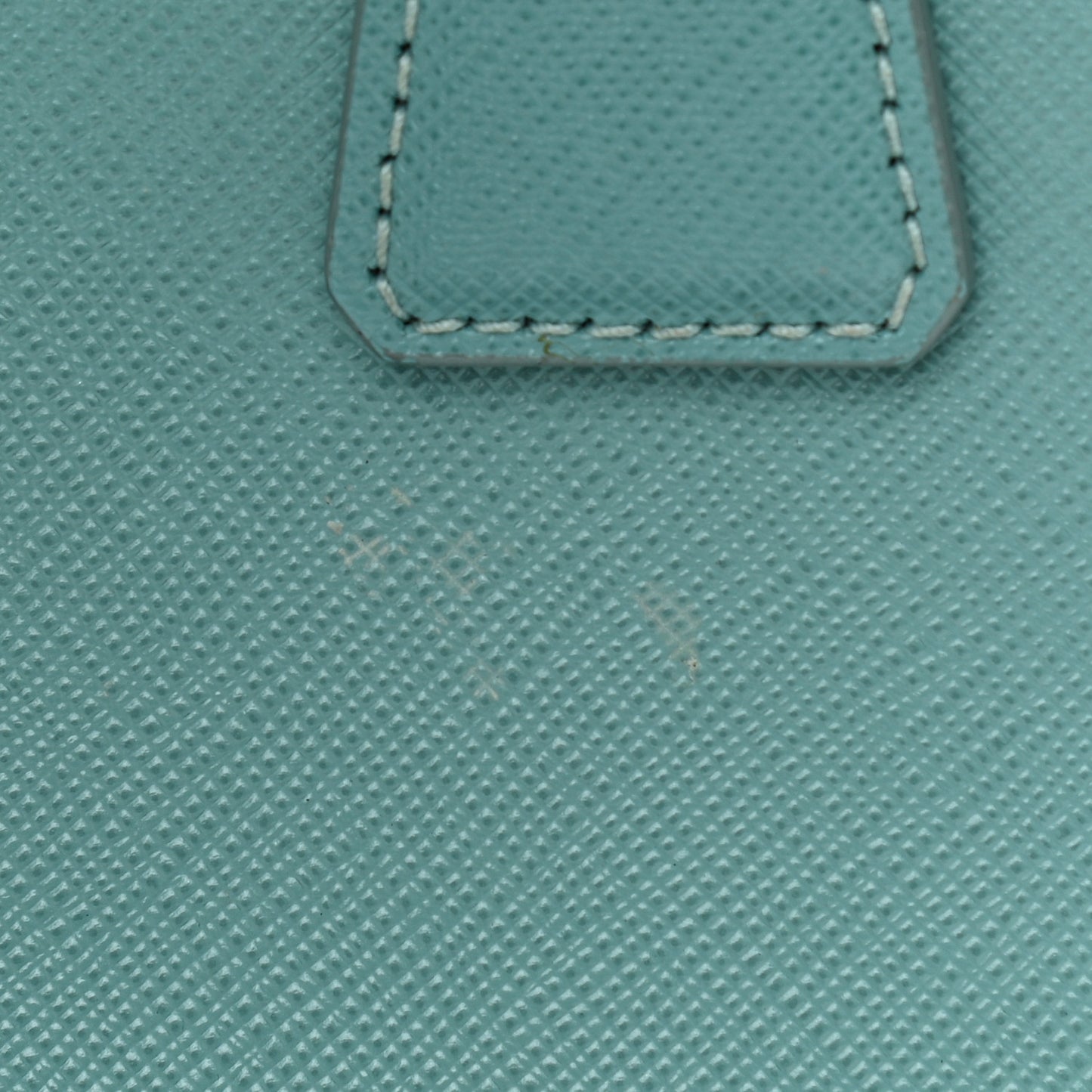 Saffiano Lux Mini Galleria Double Zip Tote Anice