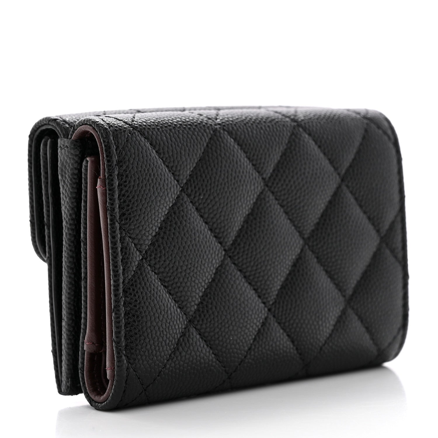 Chanel Caviar Quilted Double Flap Wallet Black 3 of 12