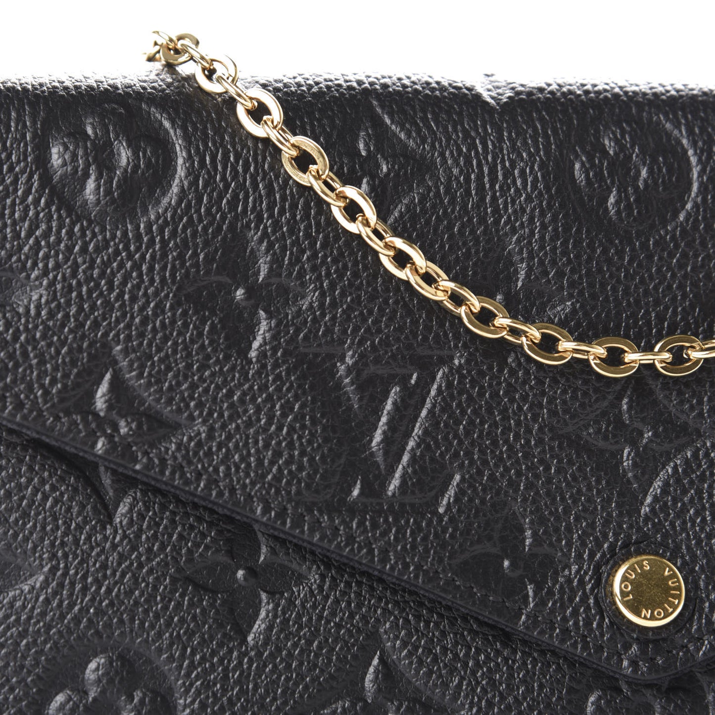 Empreinte Pochette Felicie Chain Wallet Black