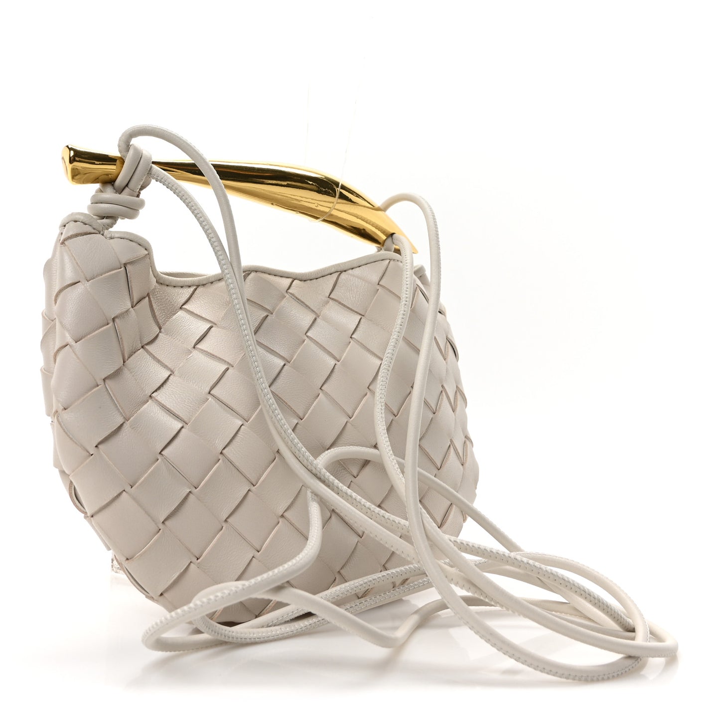 Nappa Intrecciato Mini Sardine Bag Chalk