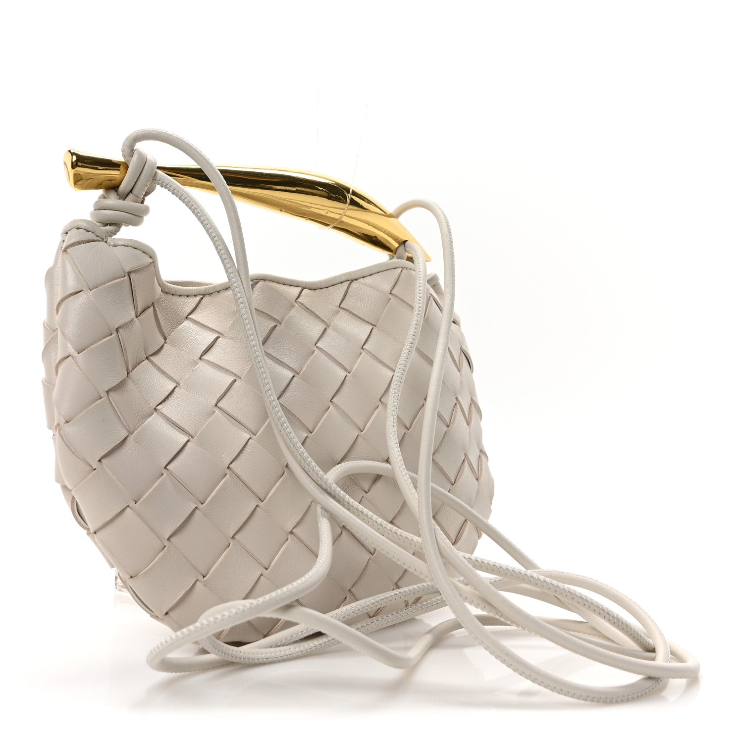 Bottega Veneta Nappa Intrecciato Mini Sardine Bag Chalk 3 of 9