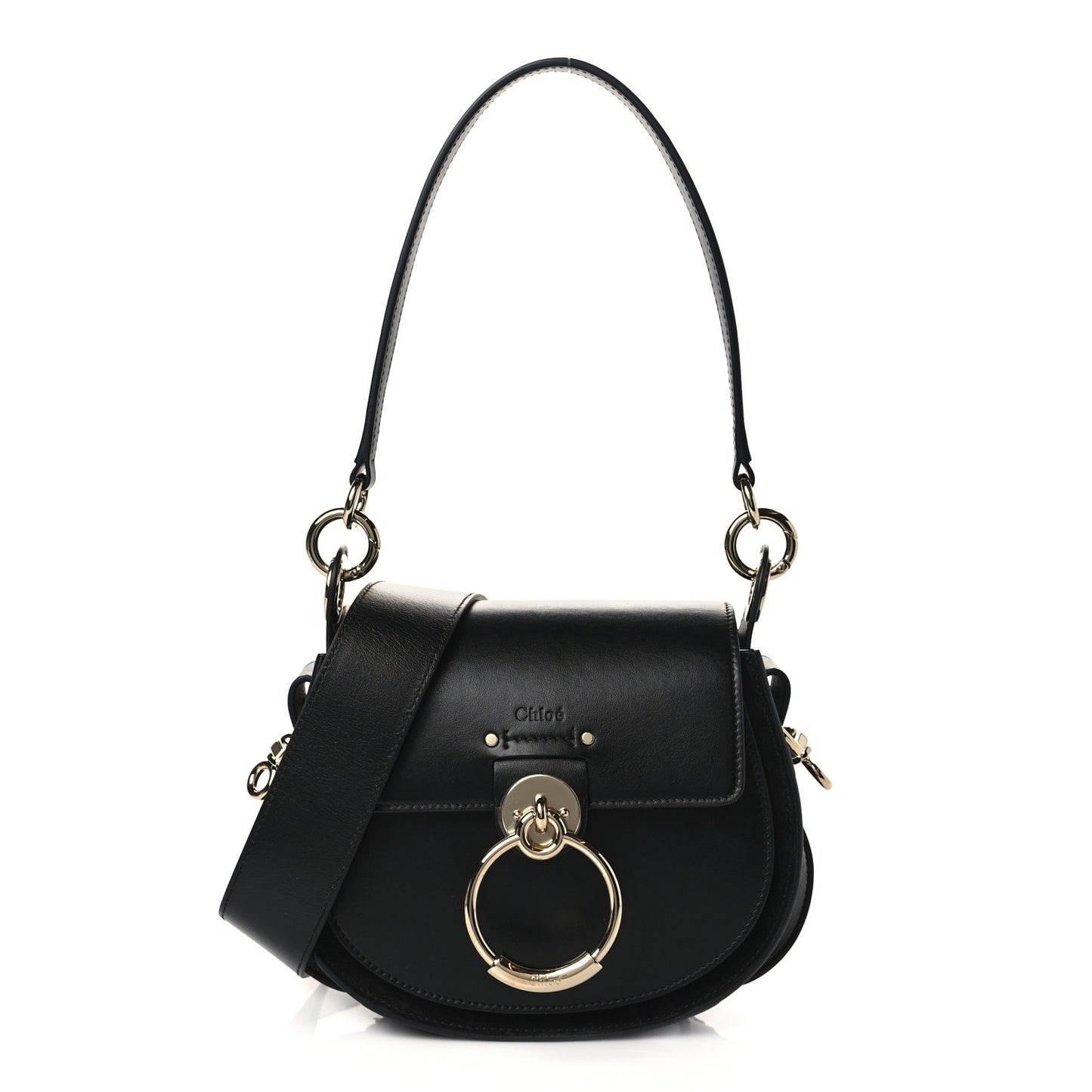 Calfskin Small Tess Bag Black