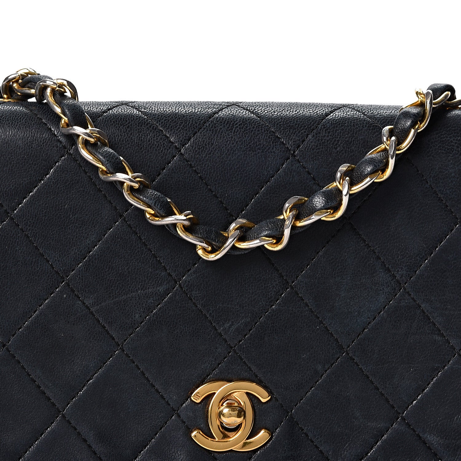 Chanel Lambskin Quilted Small Single Flap Black 8 of 10