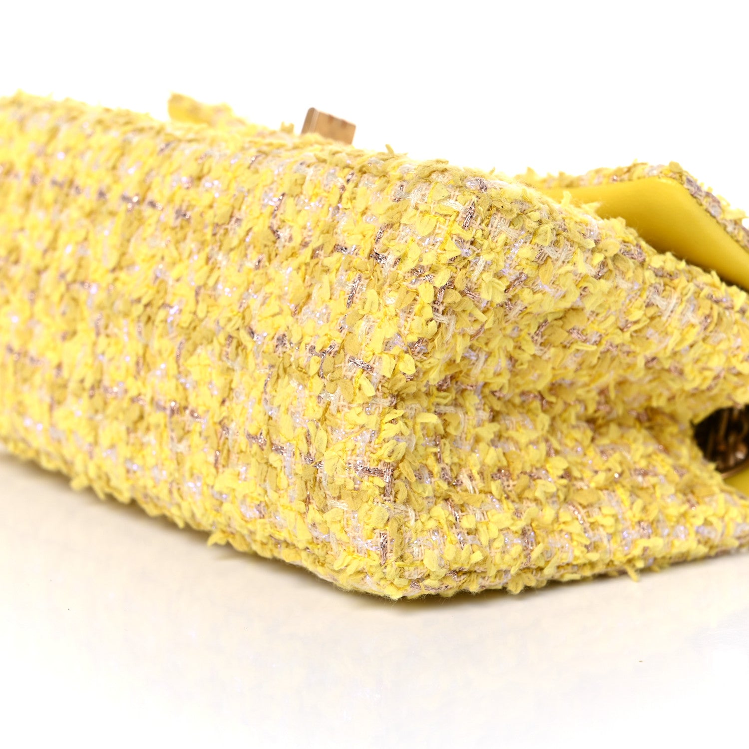 Chanel Tweed Quilted 2.55 Reissue Mini Flap Yellow 9 of 9