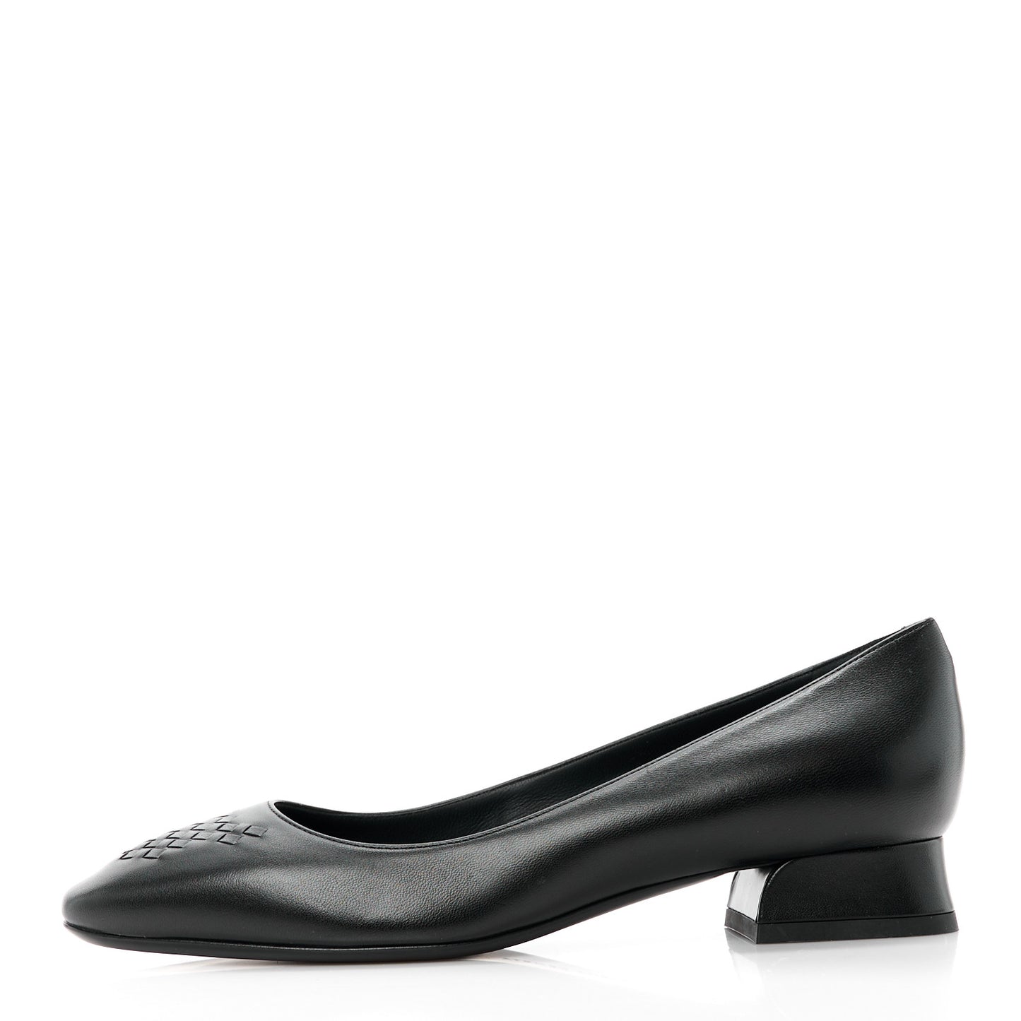 Nappa Intrecciato Pumps 37 Black