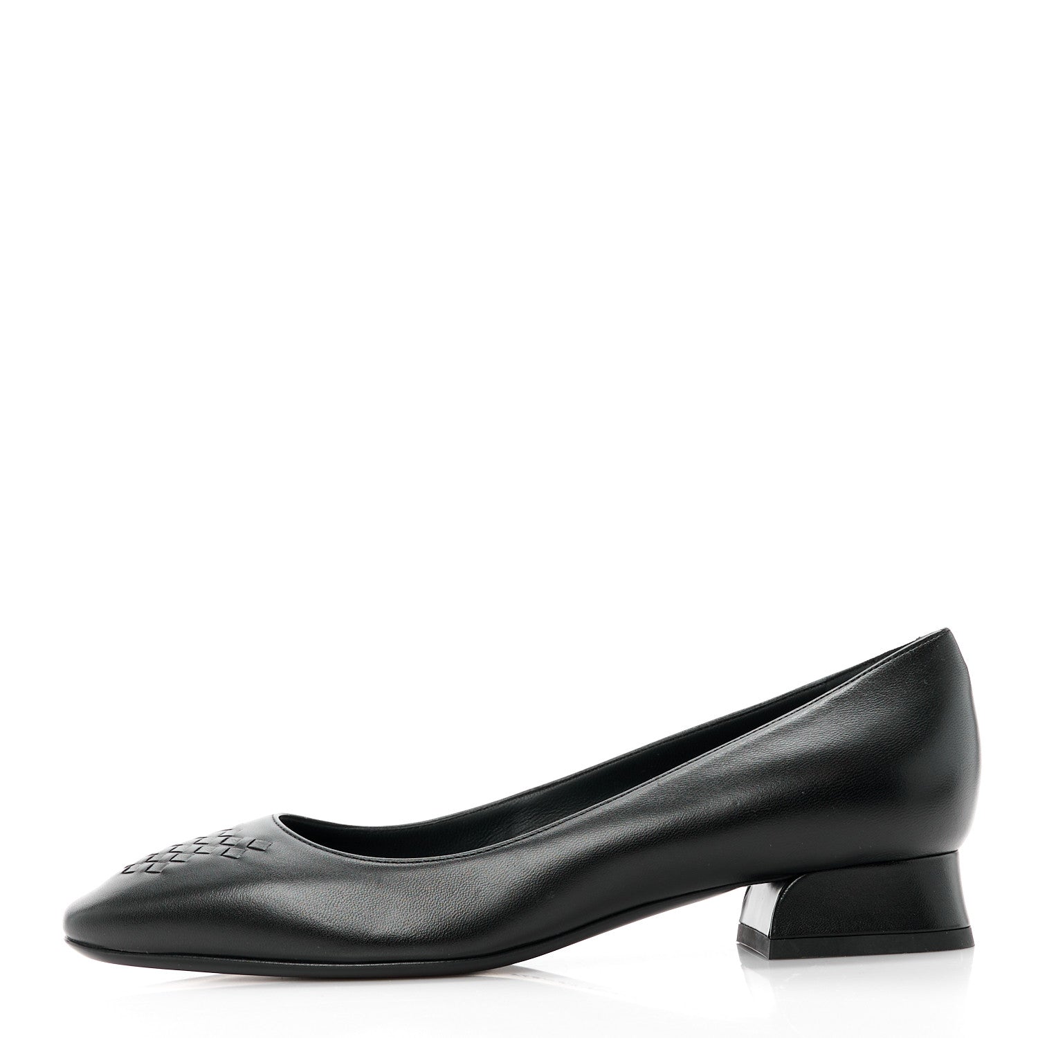Bottega Veneta Nappa Intrecciato Pumps 37 Black 1 of 8