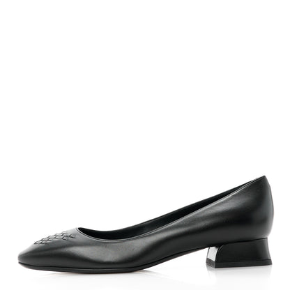 Bottega Veneta Nappa Intrecciato Pumps 37 Black 1 of 8