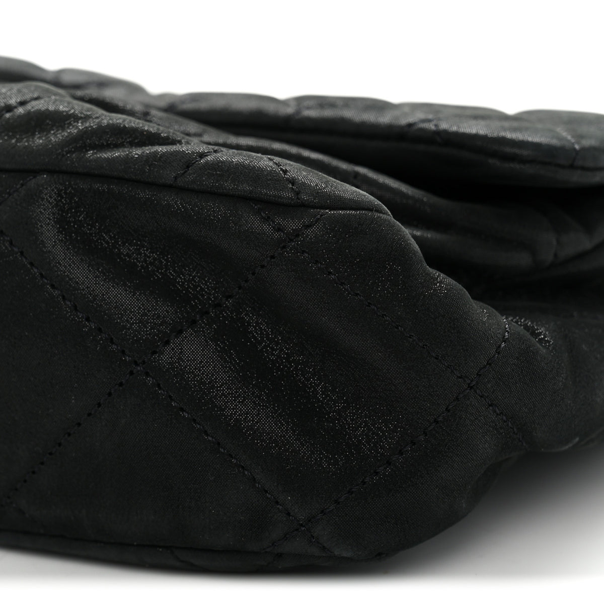 Chanel Iridescent Calfskin Quilted East West Flap Black 10 of 10