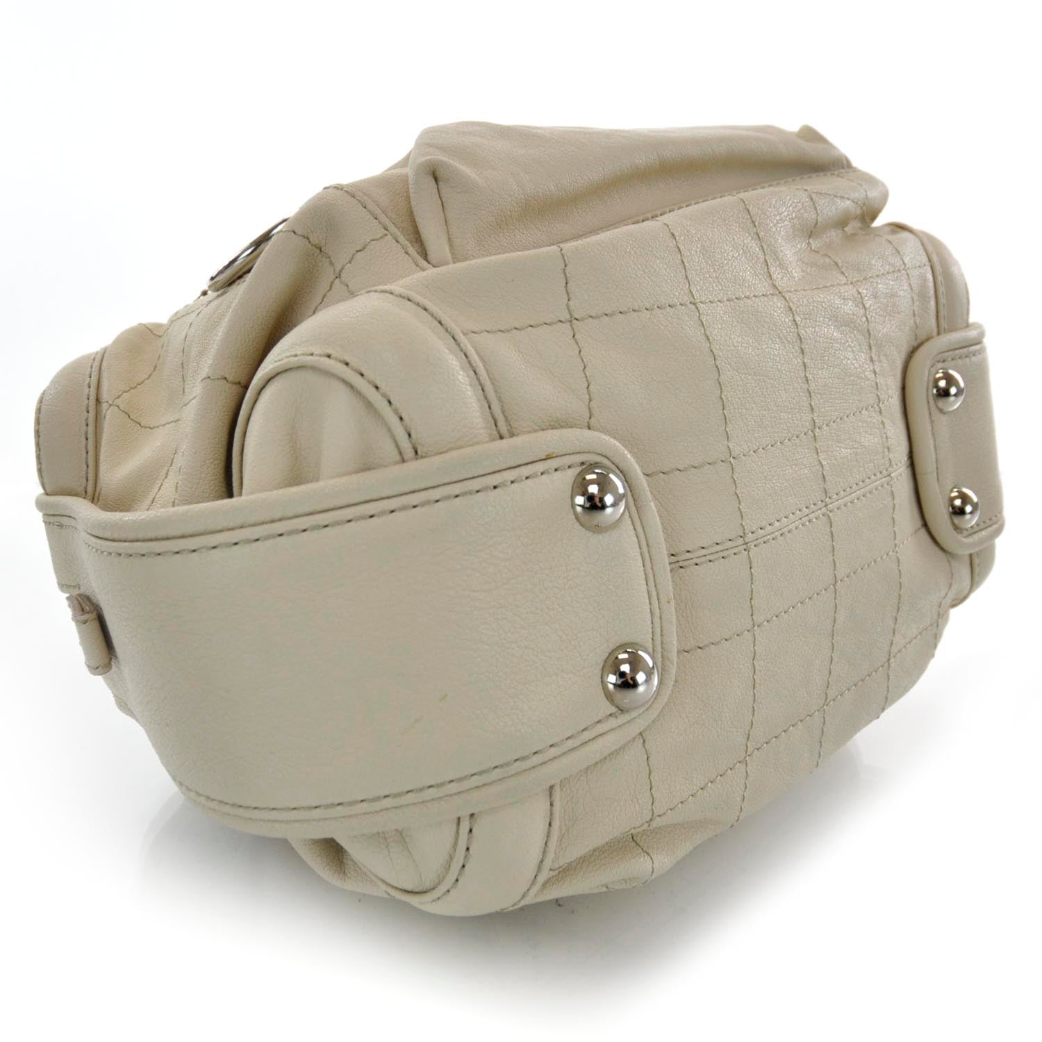 Chanel Leather Essential Bowler Ivory 4 of 8