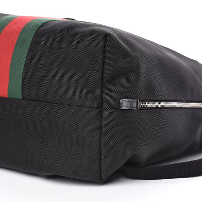 Gucci Techno Canvas Web Single Buckle Backpack Black 9 of 14