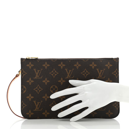 Louis Vuitton Monogram Neverfull MM GM Pochette 2 of 9