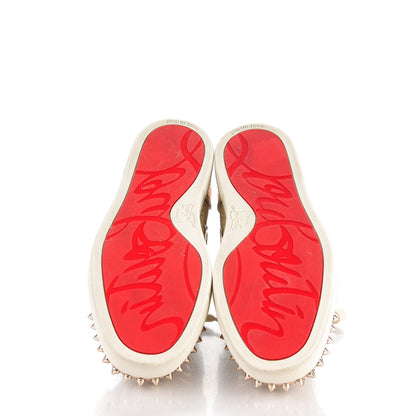 Christian Louboutin Lame Lou Spikes Flat Sneakers 36.5 gold 5 of 8