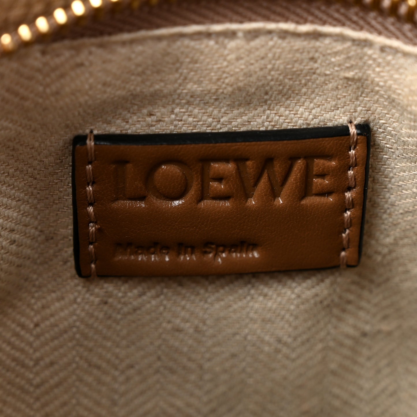 Grained Calfskin Small Puzzle Bag Sand Mink