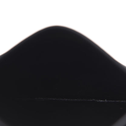Saint Laurent Grain De Poudre Matelasse Chevron Monogram Credit Card Case Black 5 of 8