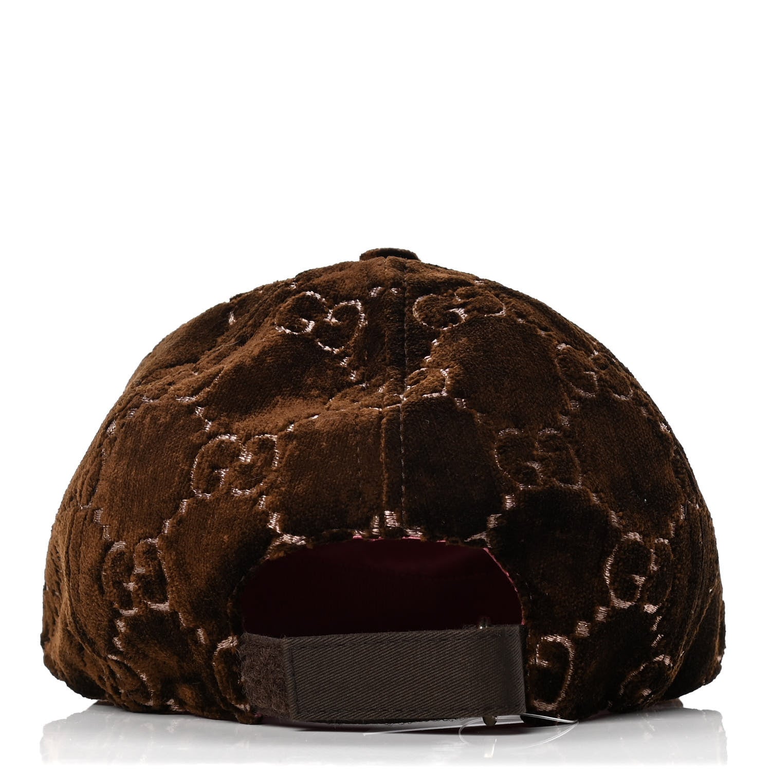Gucci Velvet GG Monogram Baseball Hat L Brown 3 of 4