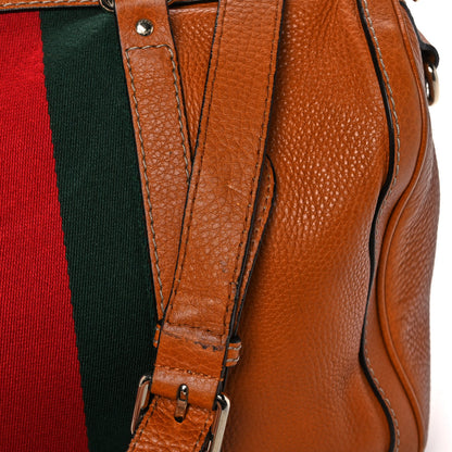 Gucci Calfskin Vintage Web Medium Boston Tobacco 17 of 20