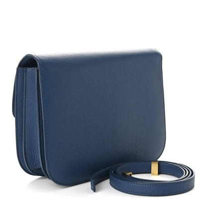Celine Goatskin Medium Classic Box Flap Bag Deepsea 3 of 11