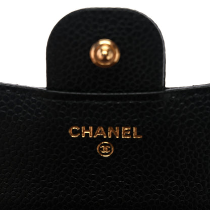 Chanel Caviar Quilted Compact Flap Wallet Black 6 of 9