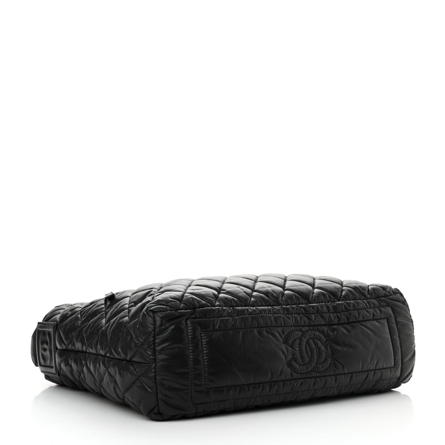 Chanel Nylon Quilted Coco Cocoon Hobo Black 4 of 12