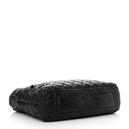 Chanel Nylon Quilted Coco Cocoon Hobo Black 4 of 12
