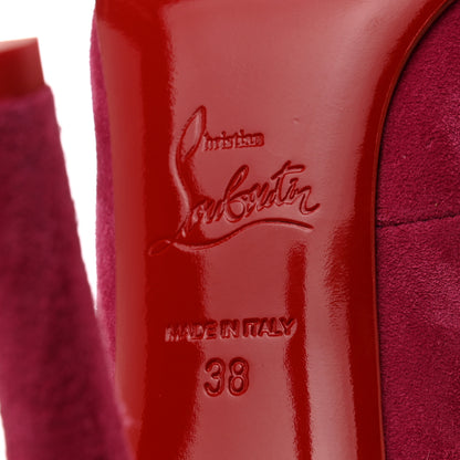 Christian Louboutin Veau Velours Spinetita 100 Ankle Boots 38 LouLou 7 of 7