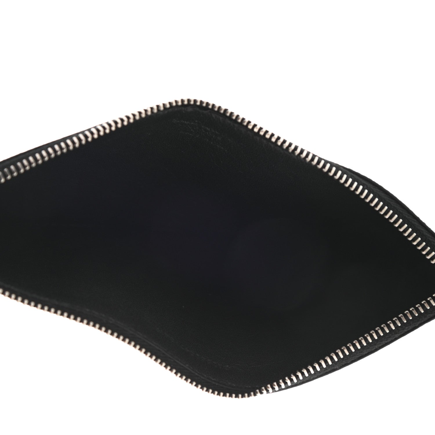 Saint Laurent Grained Calfskin Zip Pouch Card Holder Black 5 of 8