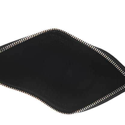 Saint Laurent Grained Calfskin Zip Pouch Card Holder Black 5 of 8