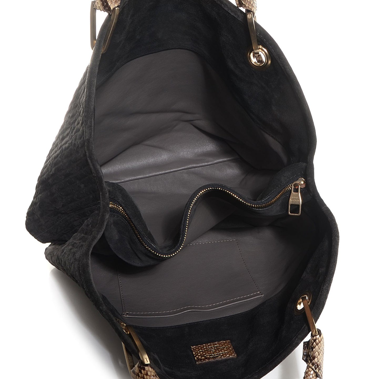 Monogram Python Suede Embossed Whisper GM Khol