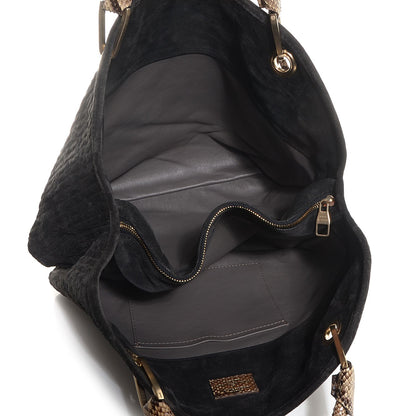 Louis Vuitton Monogram Python Suede Embossed Whisper GM Khol 5 of 7