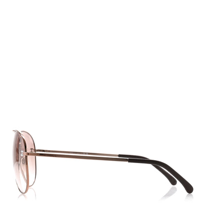 Chanel CC Aviator Sunglasses 4189-T-Q Rose 3 of 8