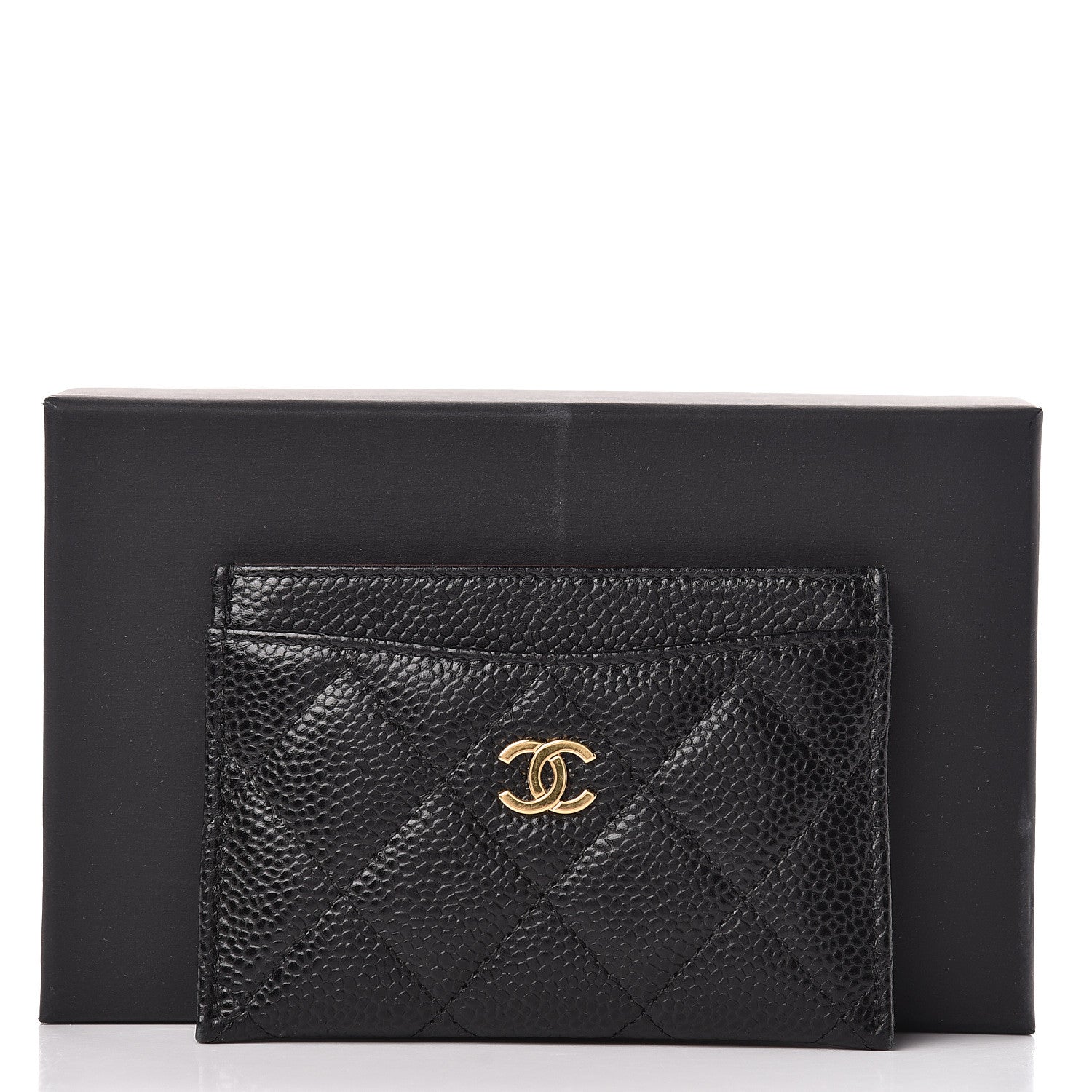 Chanel Caviar Quilted Card Holder Black 9 of 9