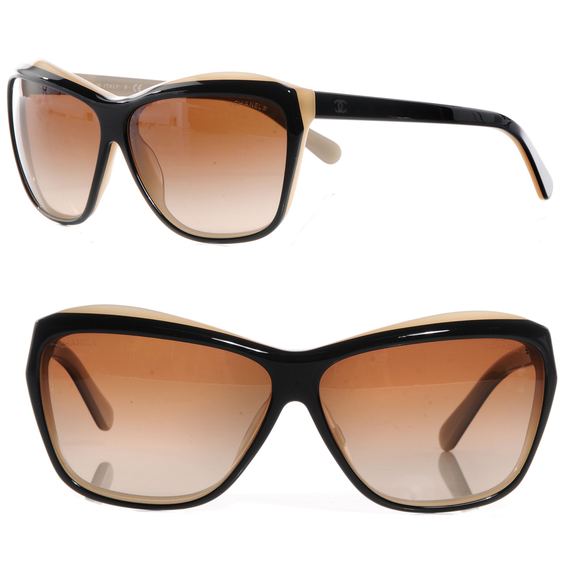 Chanel CC Sunglasses 5153 Black/Taupe 1 of 4