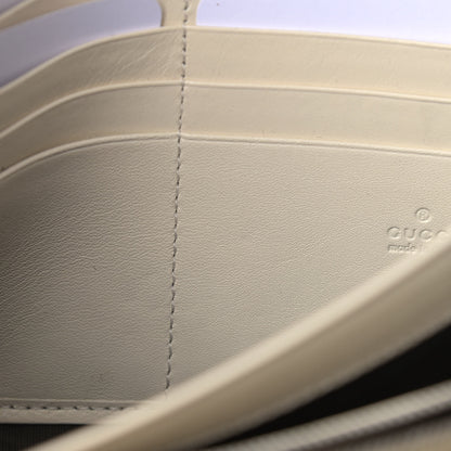 Gucci Calfskin Matelasse GG Marmont Chain Wallet Mystic White 8 of 11