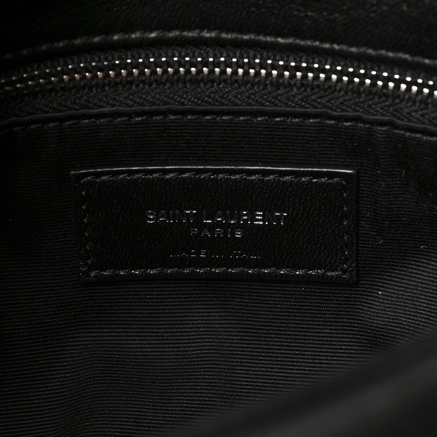 Saint Laurent Lambskin Quilted Toy Loulou Puffer Monogram Chain Satchel Black 6 of 8