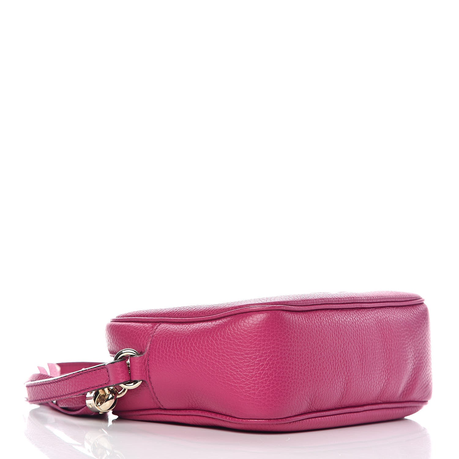 Gucci Pebbled Calfskin Small Soho Disco Bag Bright Bougainvillea 4 of 9