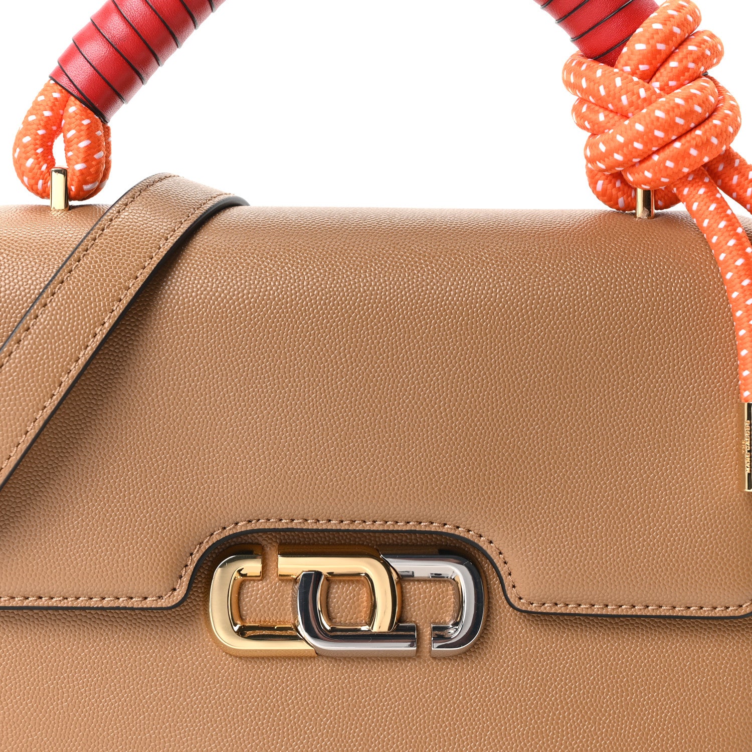 Marc Jacobs Textured Calfskin The J Link Shoulder Bag Dirty Chai 8 of 10