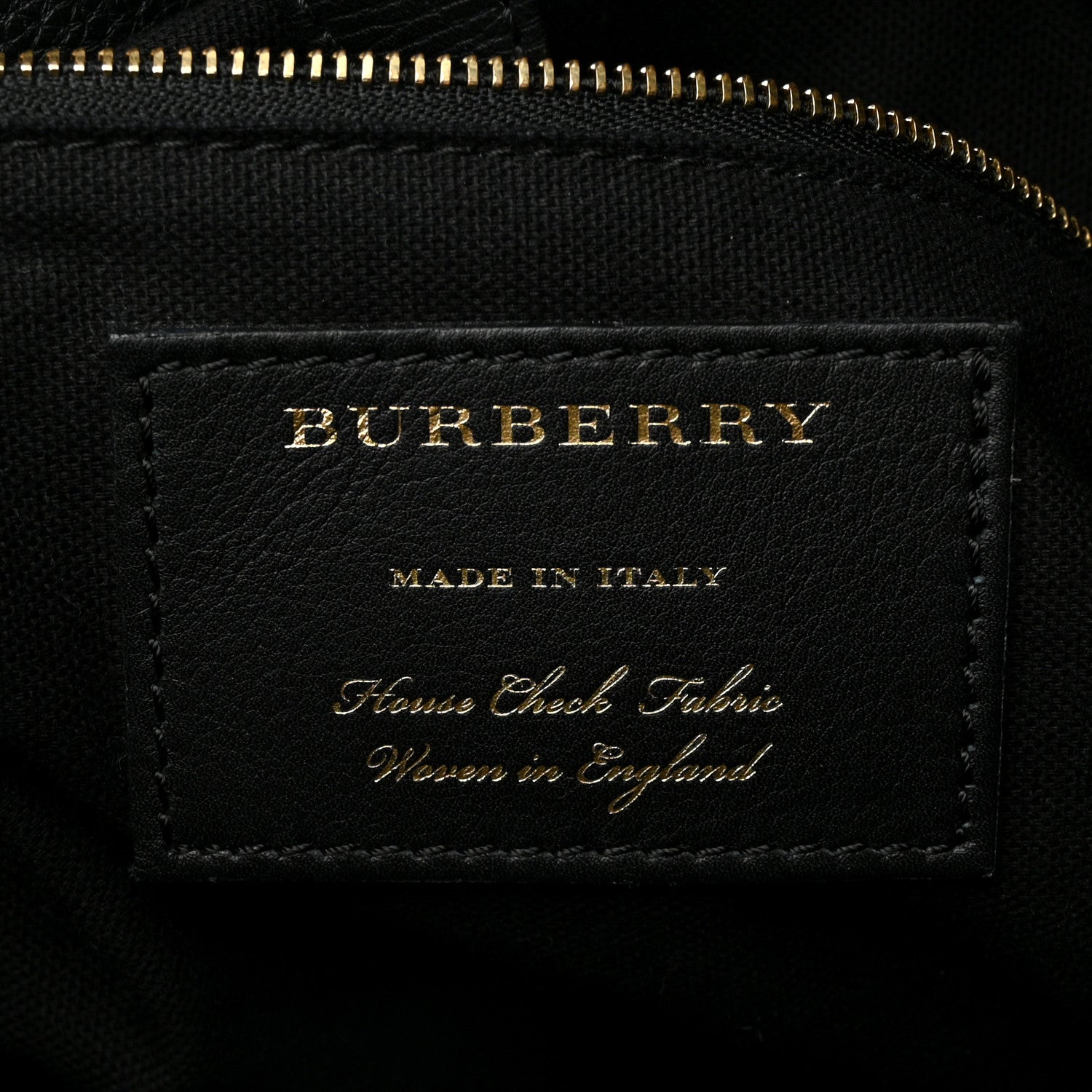 Burberry Grainy Calfskin House Check Medium Sycamore Hobo Black 6 of 9