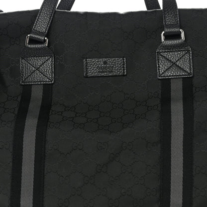 Gucci Nylon Monogram XL Duffle Bag Black 7 of 9