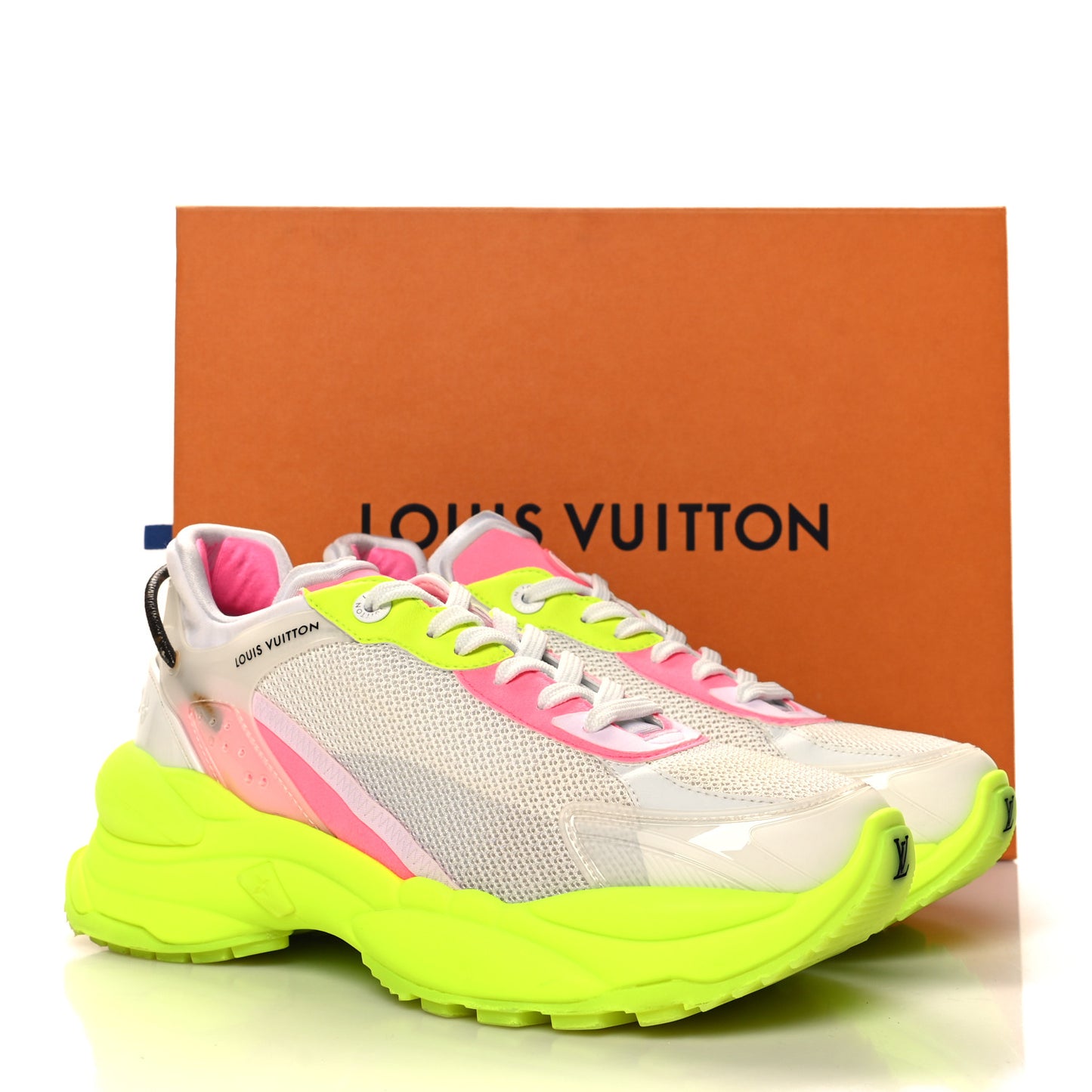 Monogram Calfskin Run 55 Sneakers 41 Yellow