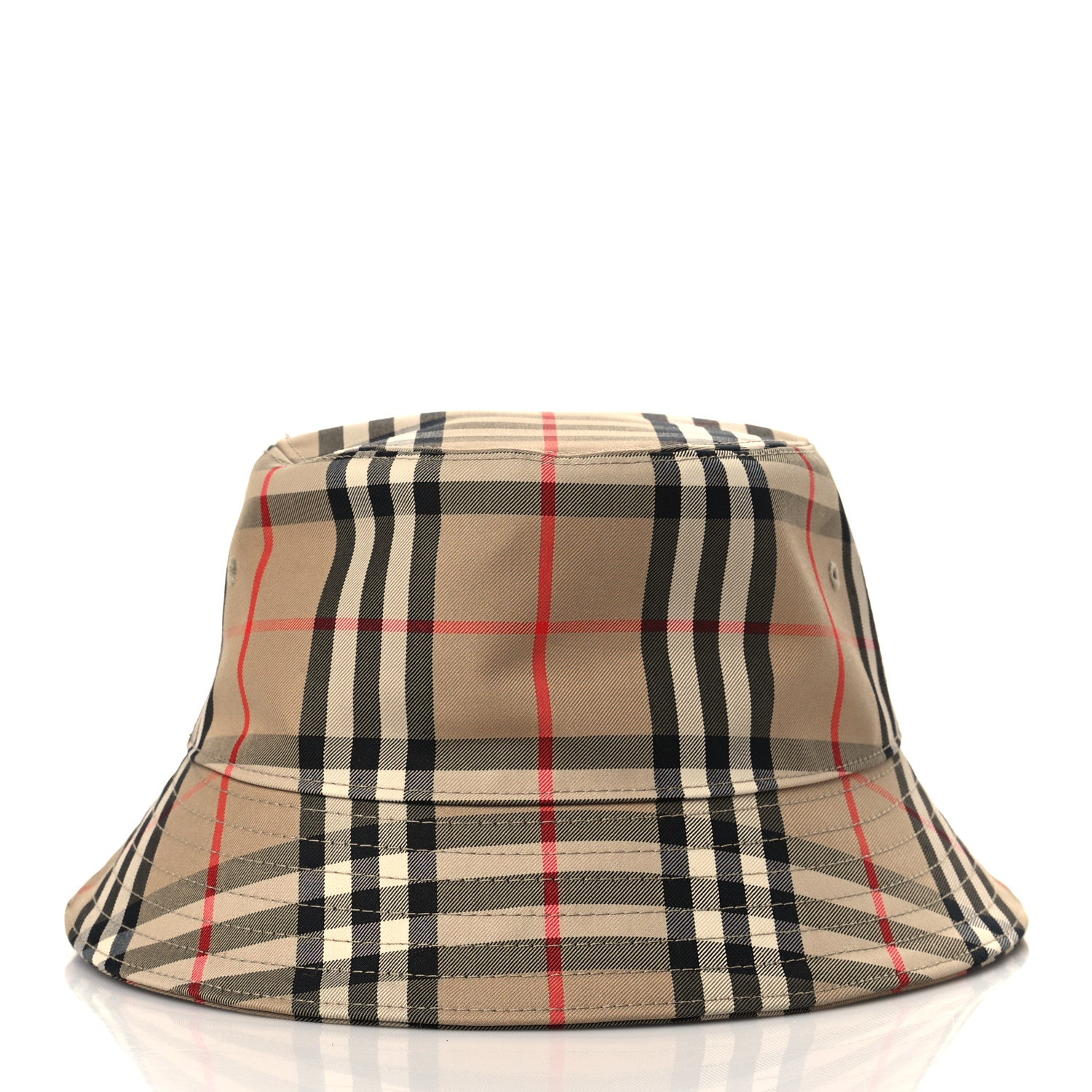 Burberry Technical Cotton Vintage Check Bucket Hat M Archive Beige 2 of 9