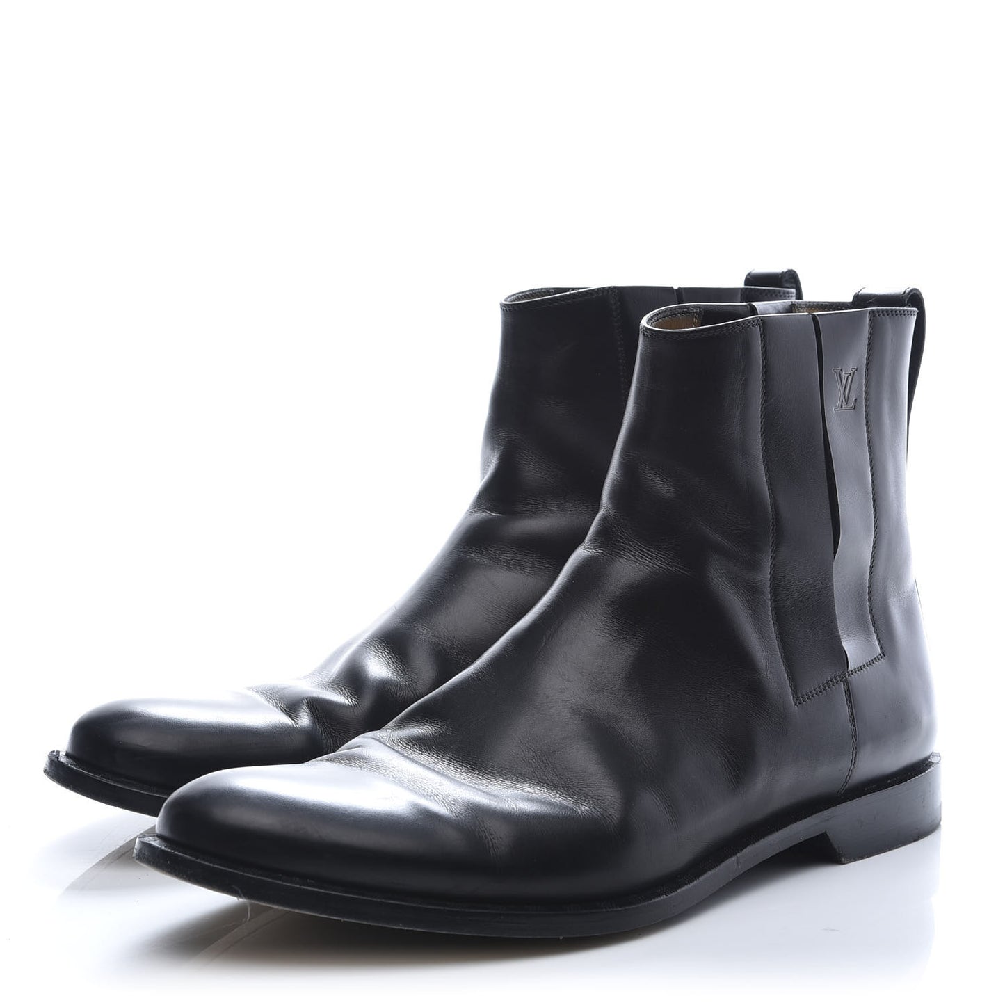 Calfskin Ankle Boots 8.5 Black