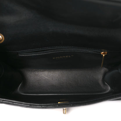 Chanel Lambskin Quilted Chaine Lettre Flap Black 5 of 11