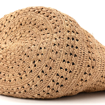 Saint Laurent Raffia Calfskin Medium Panier Tote Naturel 9 of 11