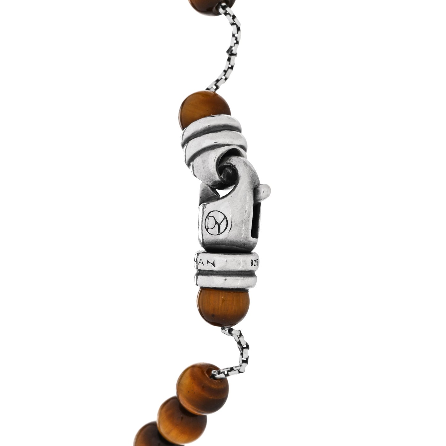 Sterling Silver Tiger Eye 6mm Spiritual Beads Bracelet