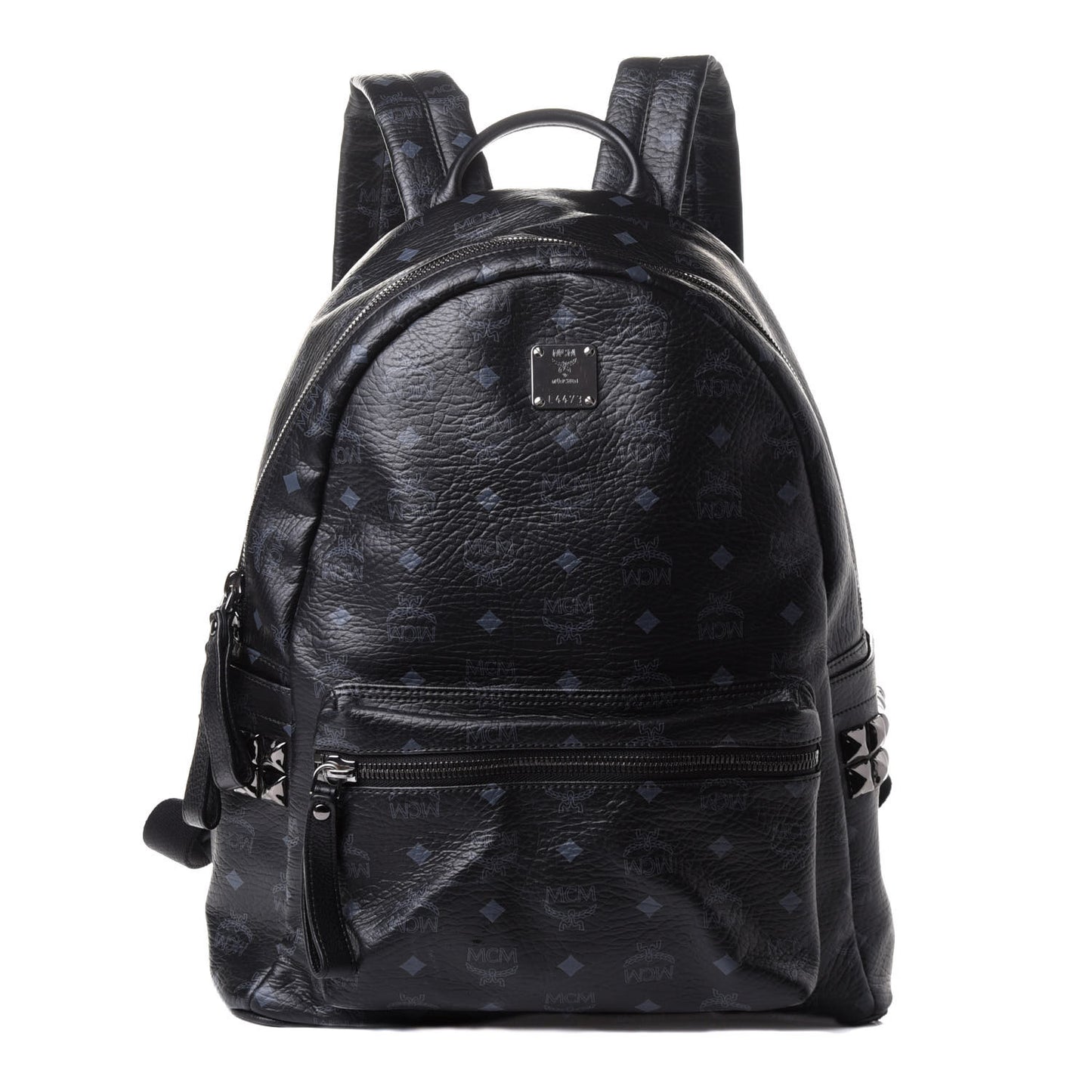 Visetos Medium Side Studs Stark Backpack Black